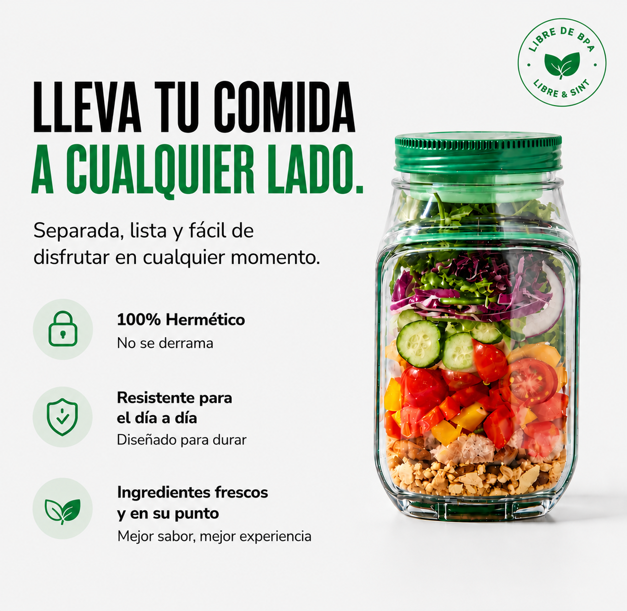 ShakeBowl™  Sistema Portátil 3 en 1